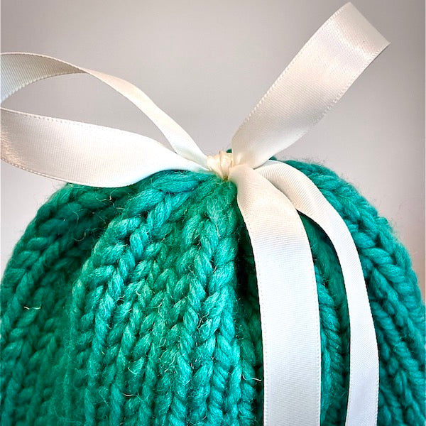 The Shannon - Bows on Beanies (ocean) freeshipping - Mavourneen Knits