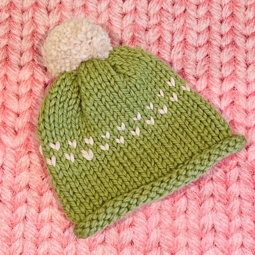 Knit Heart Beanie, Mavourneen Knits