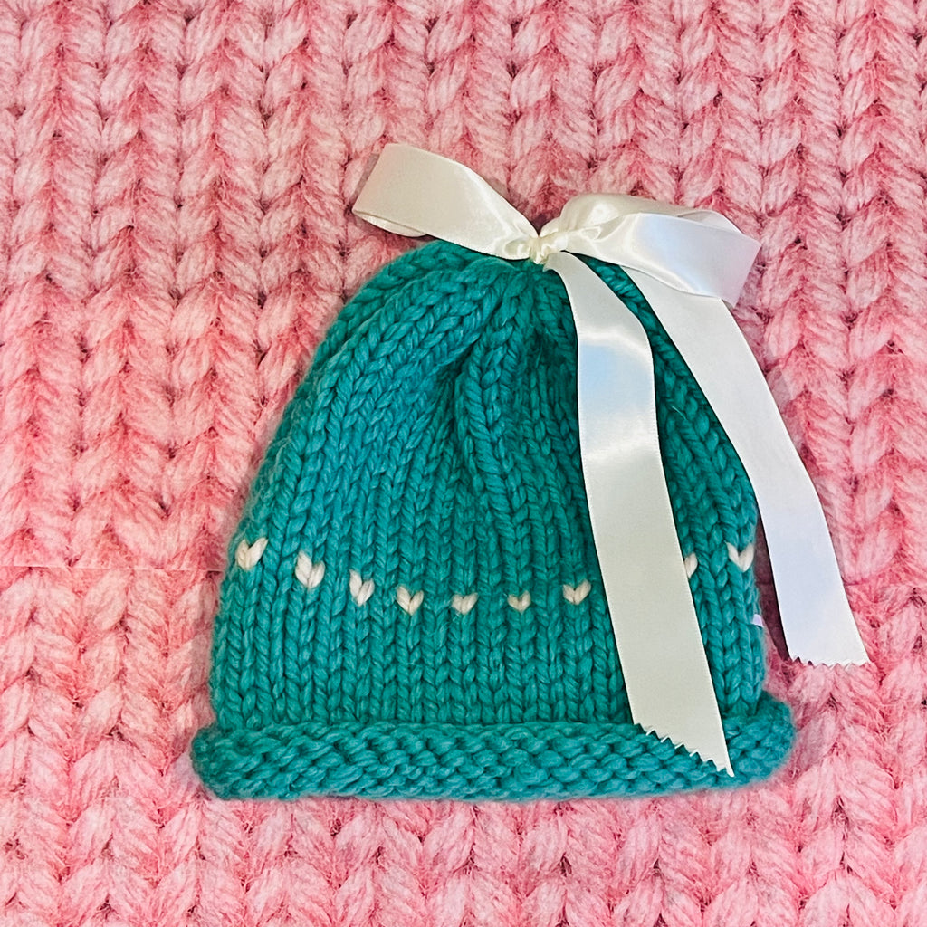 The Sweetheart - Bows on Beanies freeshipping - Mavourneen Knits