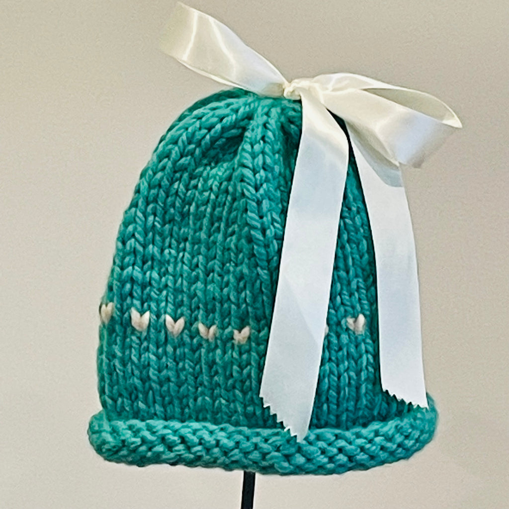 The Sweetheart - Bows on Beanies freeshipping - Mavourneen Knits